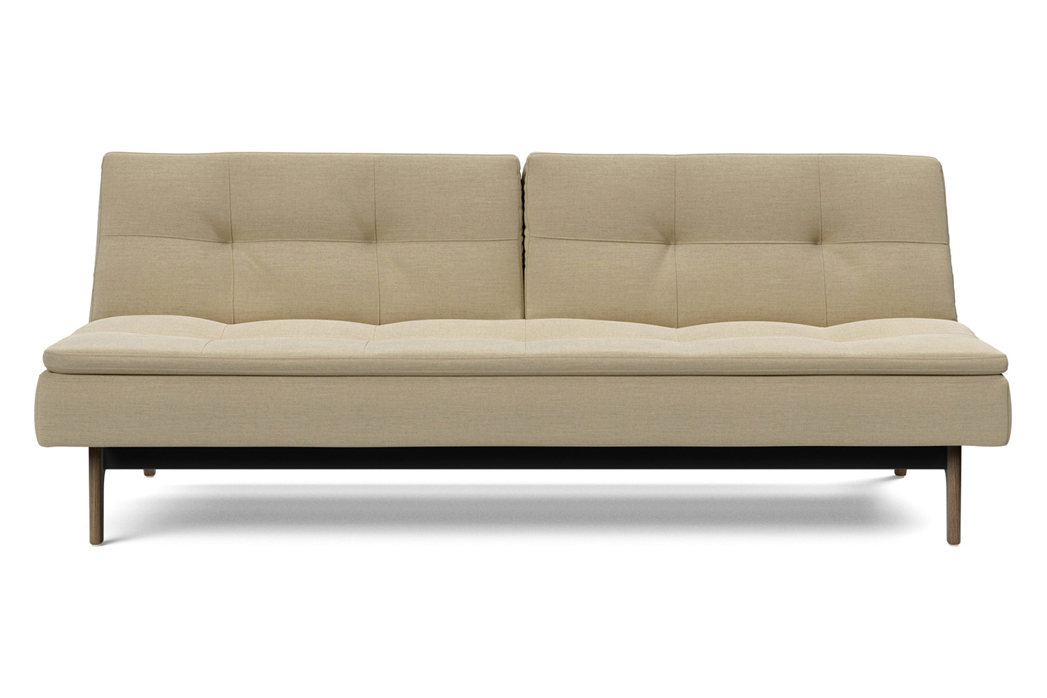 Innovation Living Dublexo Eik Sofa Bed Smoked Oak - 571 Vivus Dusty Sand