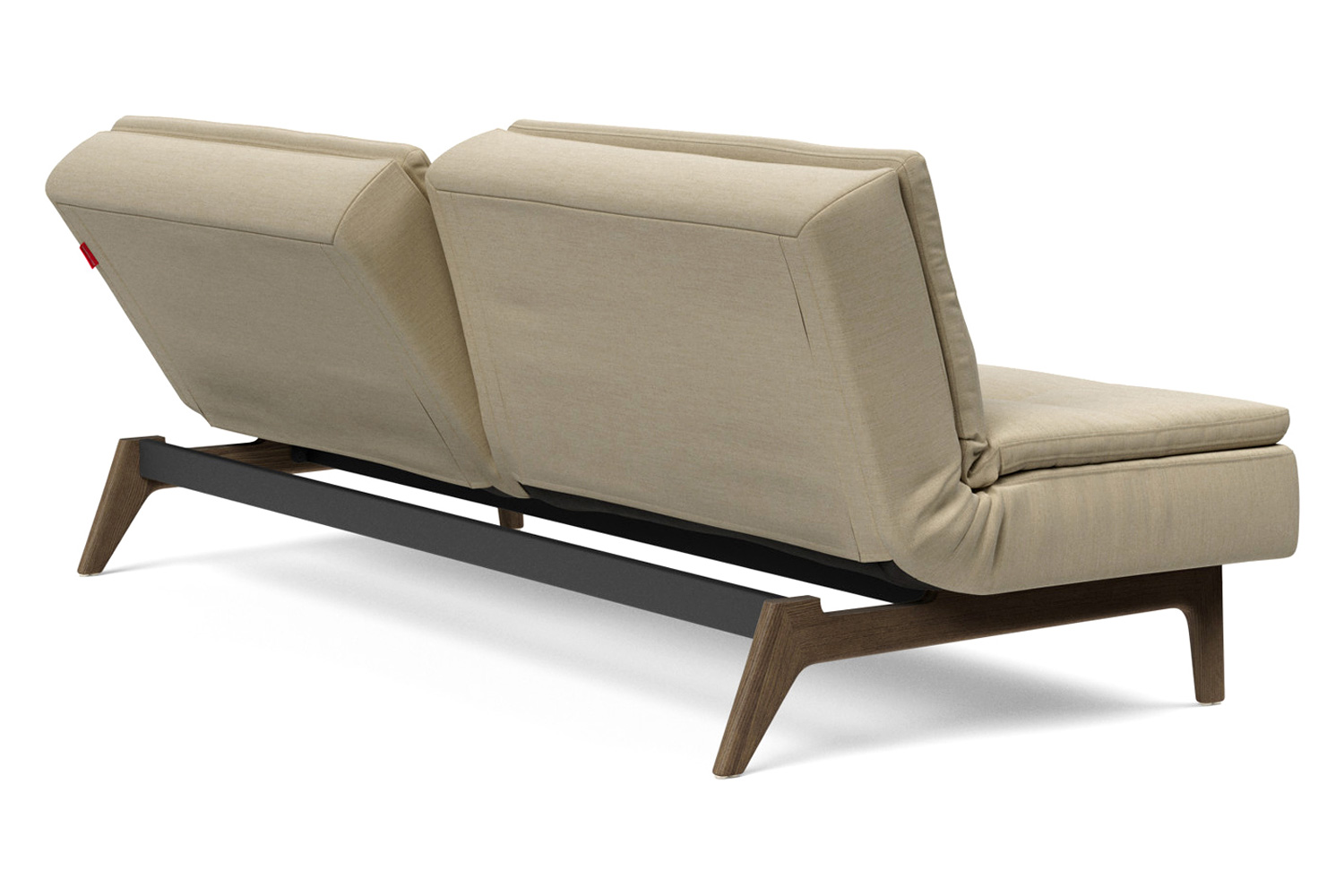 Innovation Living Dublexo Eik Sofa Bed Smoked Oak - 571 Vivus Dusty Sand