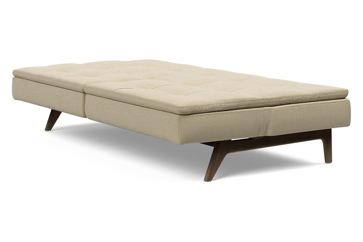 Innovation Living Dublexo Eik Sofa Bed Smoked Oak - 571 Vivus Dusty Sand