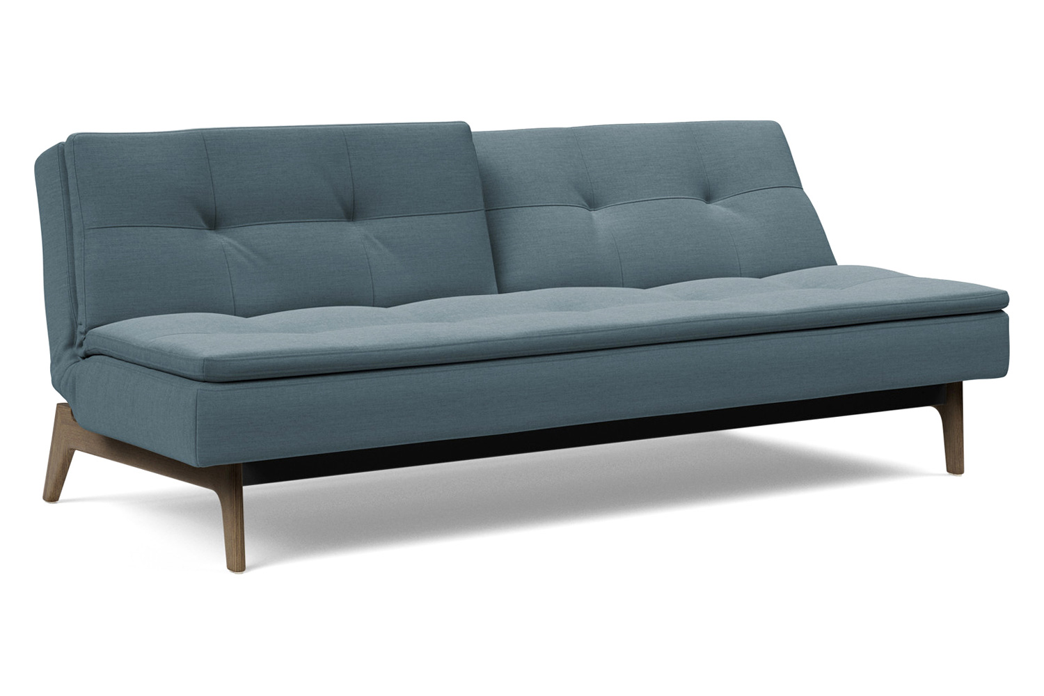 Innovation Living Dublexo Eik Sofa Bed Smoked Oak - 573 Vivus Dusty Blue