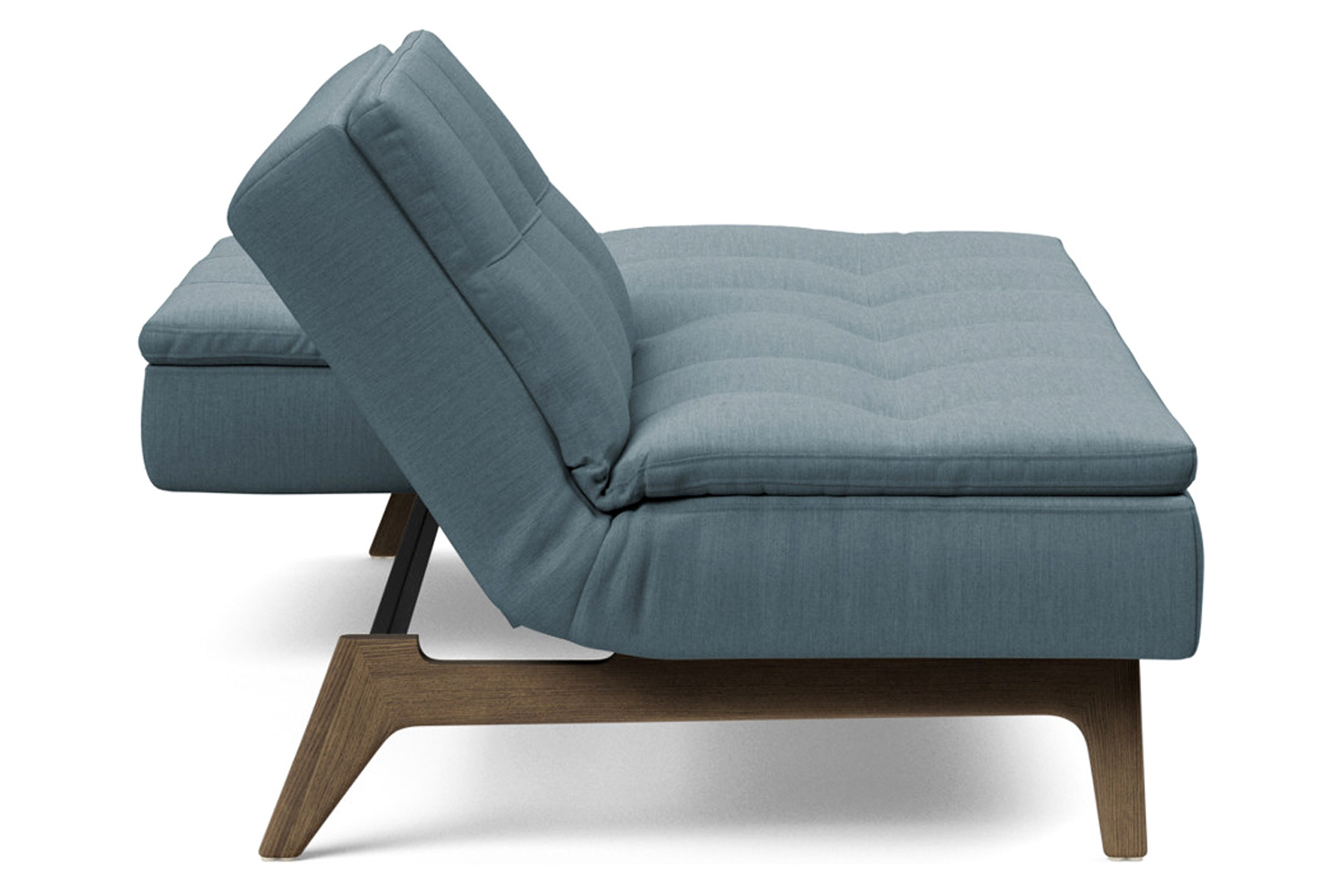 Innovation Living Dublexo Eik Sofa Bed Smoked Oak - 573 Vivus Dusty Blue