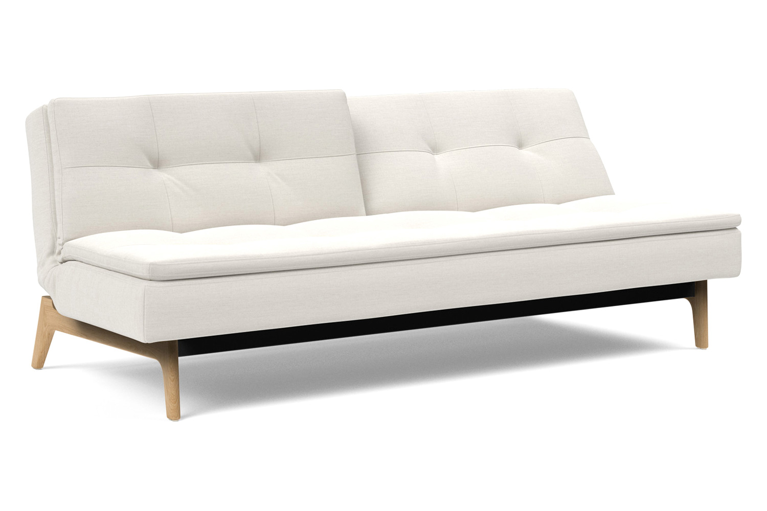 Innovation Living Dublexo Eik Sofa Bed Oak - 574 Vivus Dusty Off White