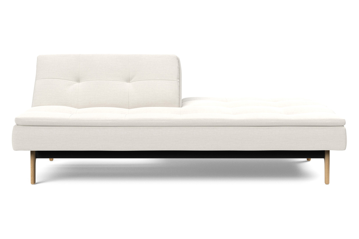 Innovation Living Dublexo Eik Sofa Bed Oak - 574 Vivus Dusty Off White