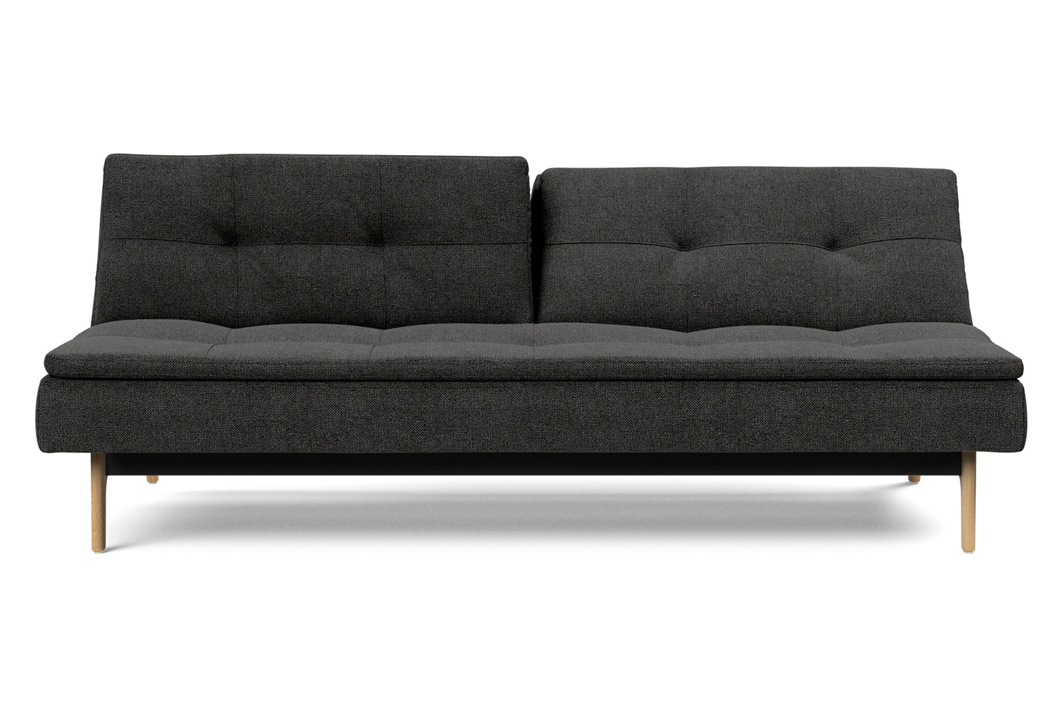 Innovation Living Dublexo Eik Sofa Bed Oak - 577 Kenya Dark Gray