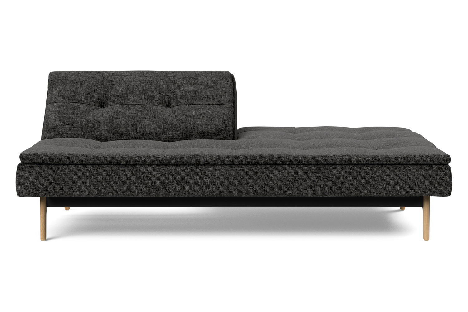 Innovation Living Dublexo Eik Sofa Bed Oak - 577 Kenya Dark Gray