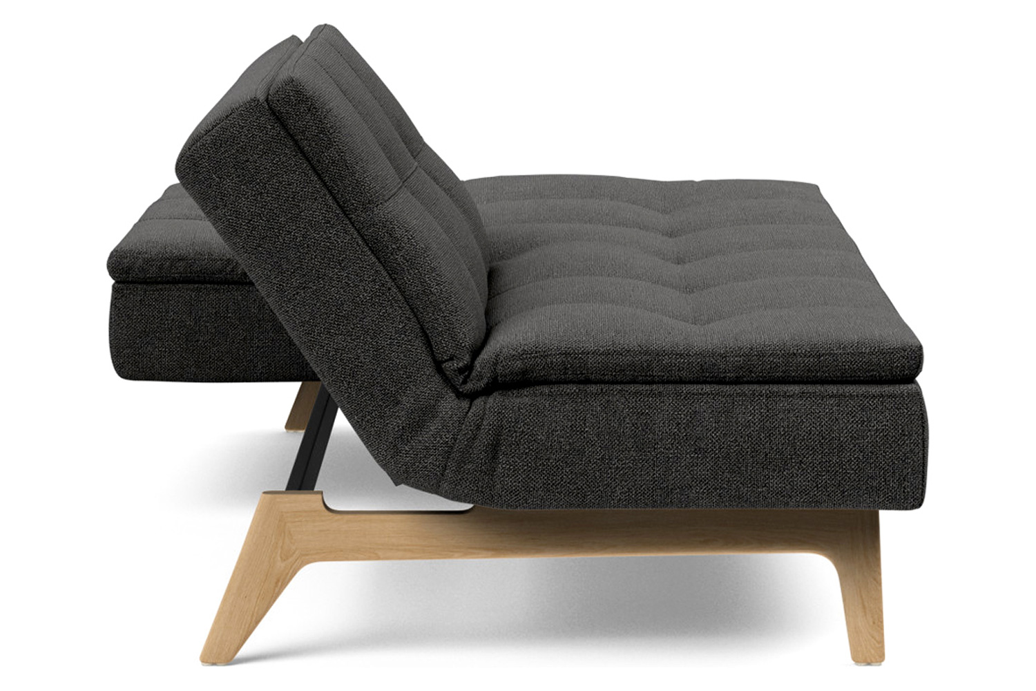 Innovation Living Dublexo Eik Sofa Bed Oak - 577 Kenya Dark Gray