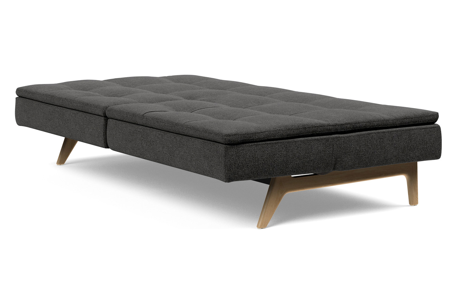 Innovation Living Dublexo Eik Sofa Bed Oak - 577 Kenya Dark Gray