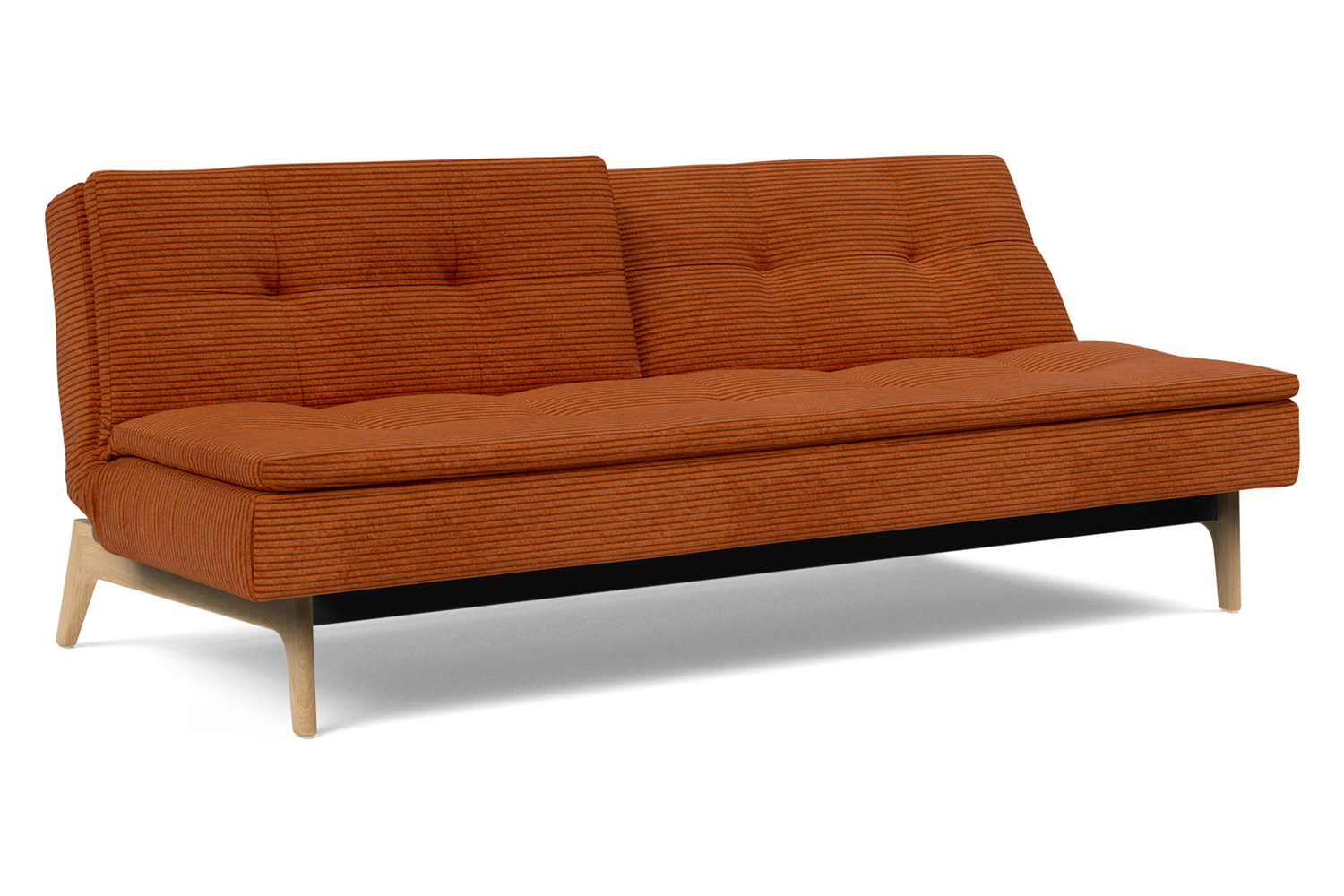 Innovation Living Dublexo Eik Sofa Bed Oak - 595 Corduroy Burnt Orange