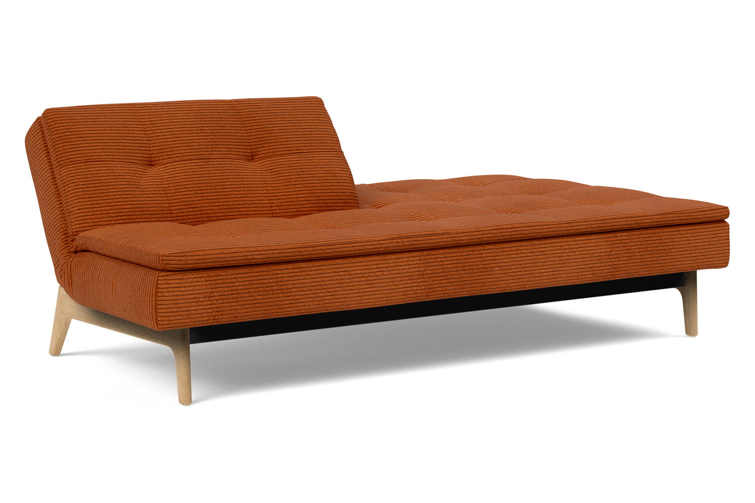 Innovation Living Dublexo Eik Sofa Bed Oak - 595 Corduroy Burnt Orange