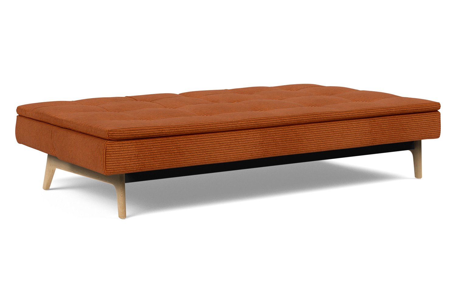 Innovation Living Dublexo Eik Sofa Bed Oak - 595 Corduroy Burnt Orange