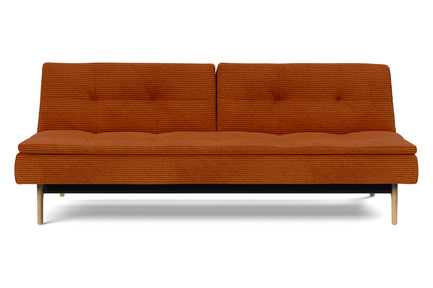 Innovation Living Dublexo Eik Sofa Bed Oak - 595 Corduroy Burnt Orange