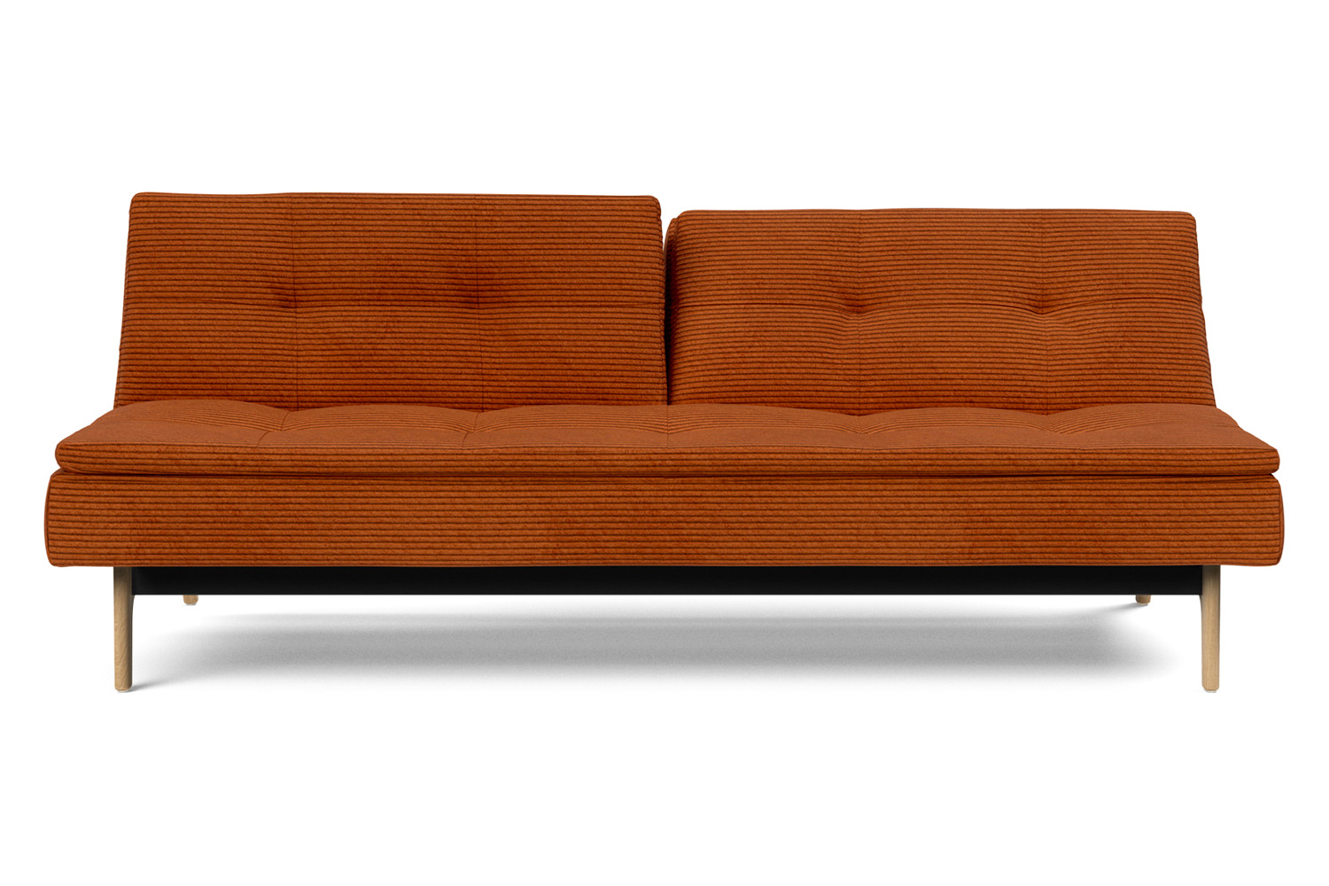 Innovation Living Dublexo Eik Sofa Bed Oak - 595 Corduroy Burnt Orange