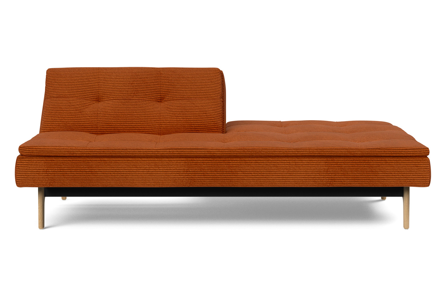 Innovation Living Dublexo Eik Sofa Bed Oak - 595 Corduroy Burnt Orange