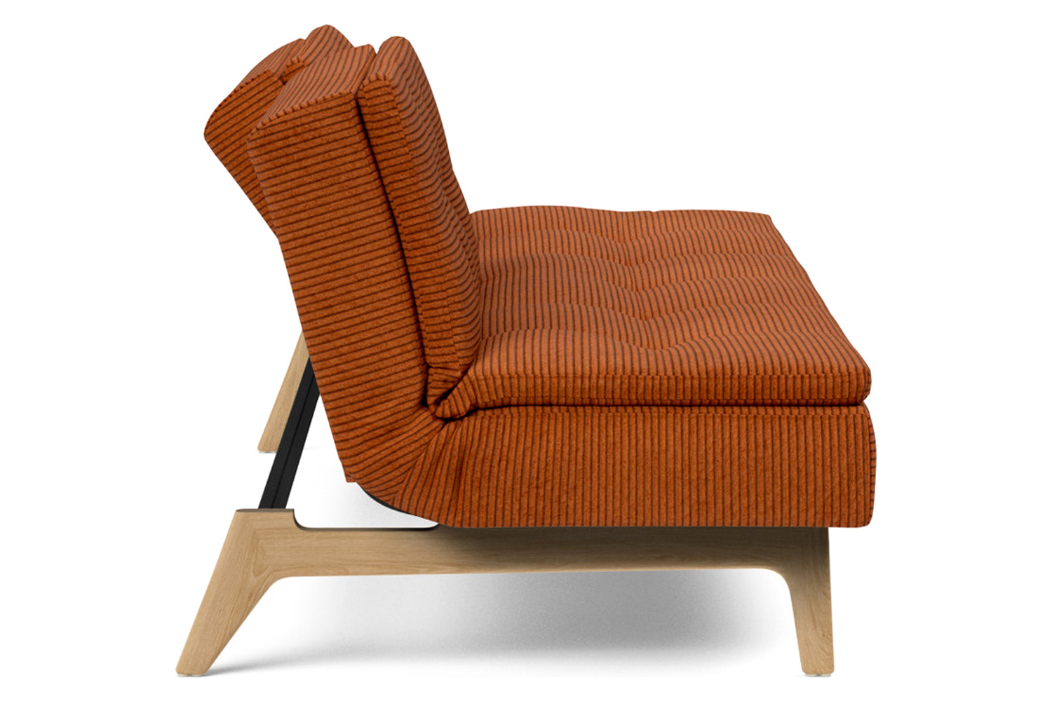 Innovation Living Dublexo Eik Sofa Bed Oak - 595 Corduroy Burnt Orange