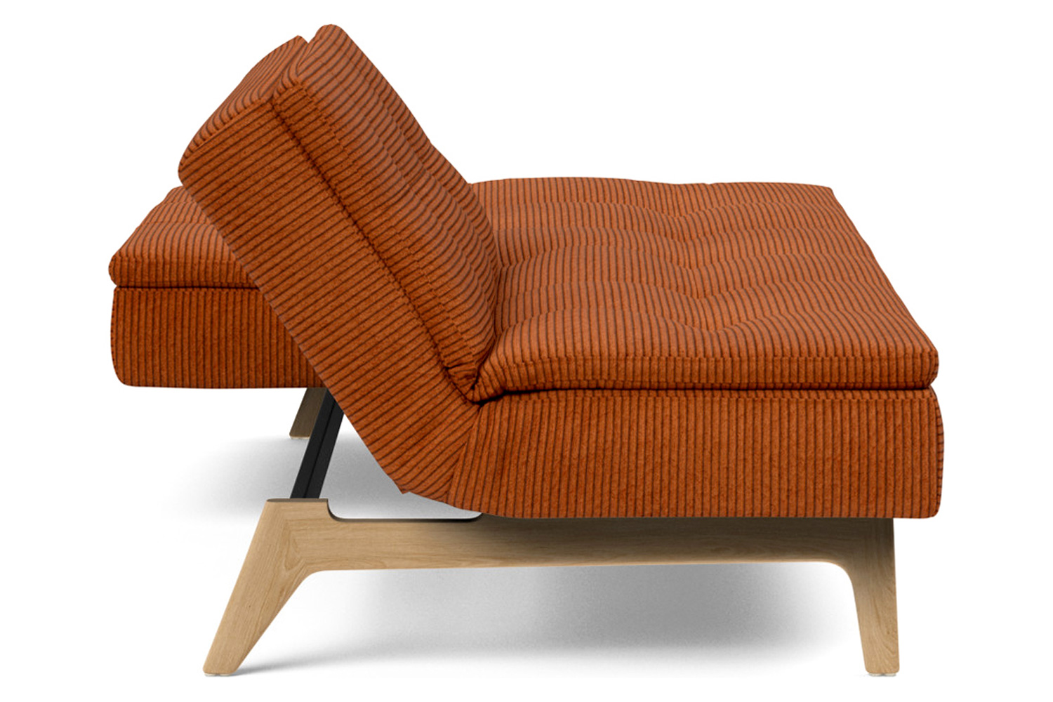 Innovation Living Dublexo Eik Sofa Bed Oak - 595 Corduroy Burnt Orange