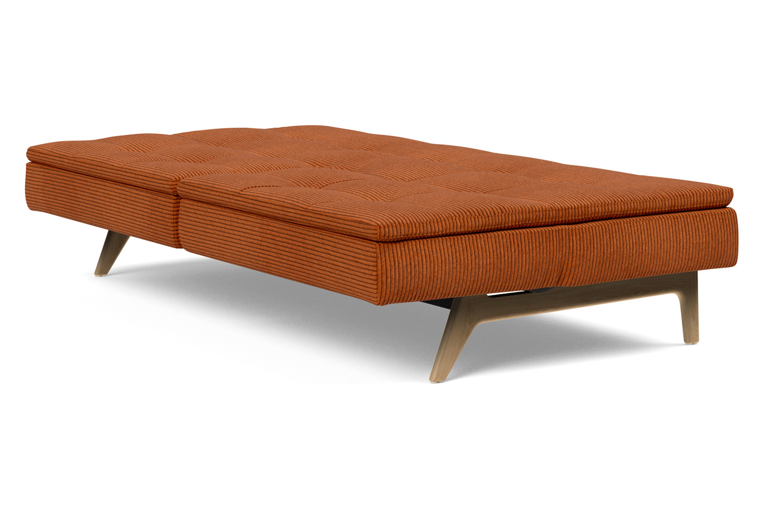 Innovation Living Dublexo Eik Sofa Bed Oak - 595 Corduroy Burnt Orange