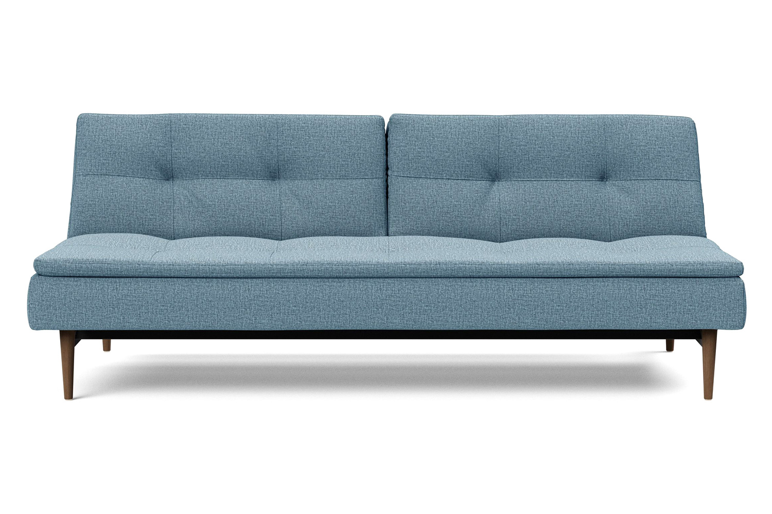 Innovation Living Dublexo Styletto Sofa Bed Dark Wood - 525 Mixed Dance Light Blue