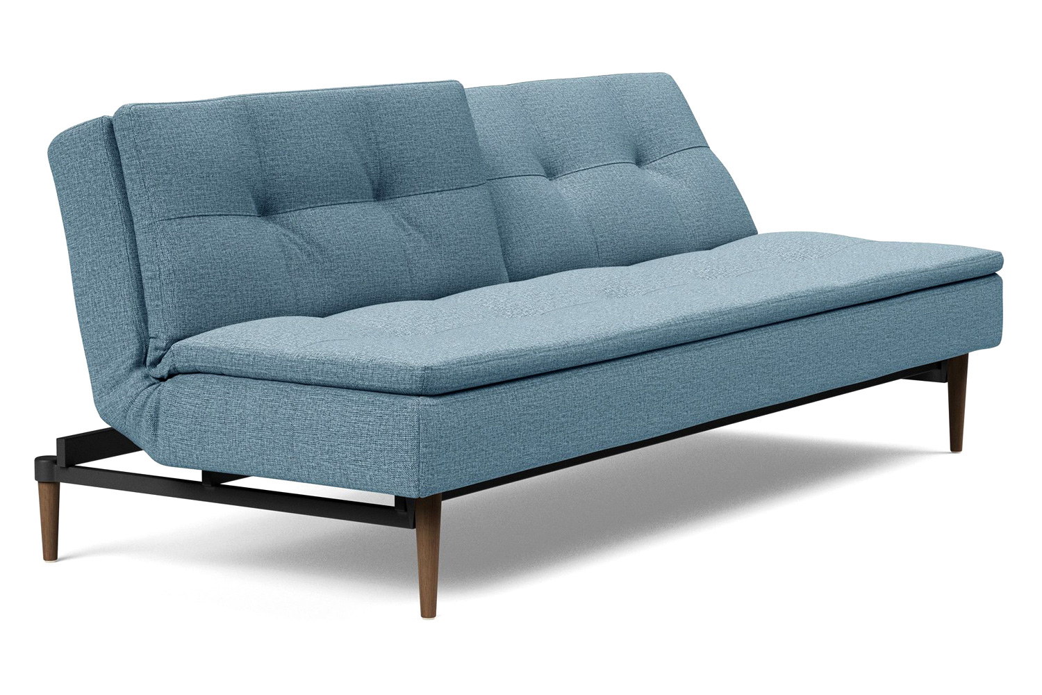 Innovation Living Dublexo Styletto Sofa Bed Dark Wood - 525 Mixed Dance Light Blue