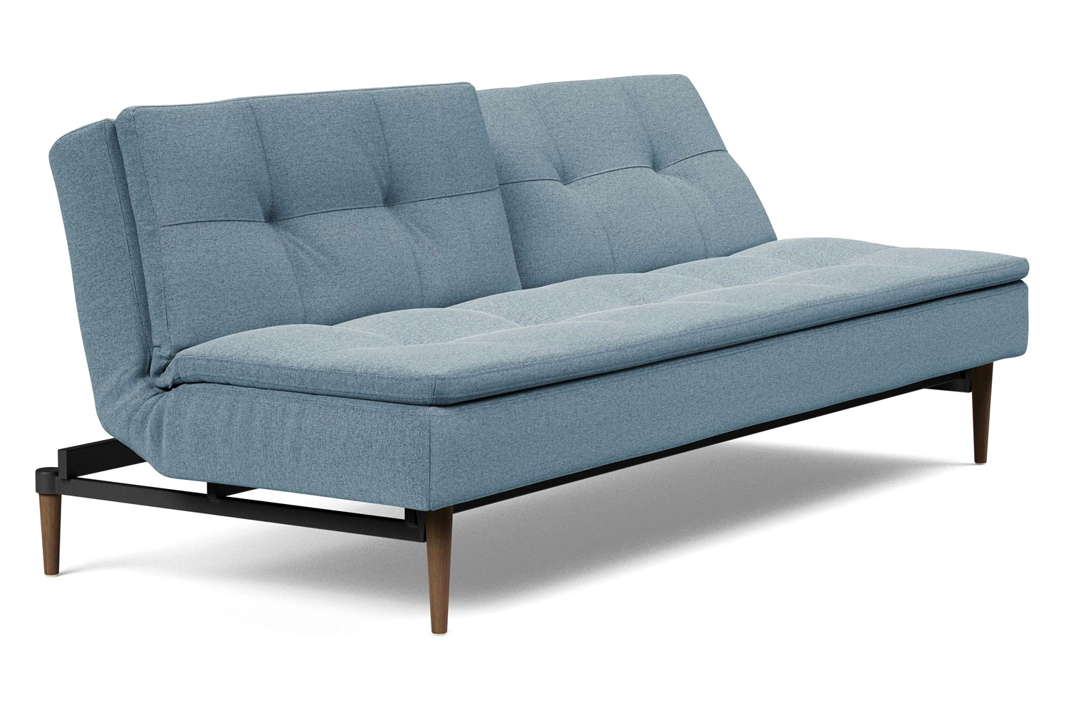 Innovation Living Dublexo Styletto Sofa Bed Dark Wood - 558 Soft Indigo