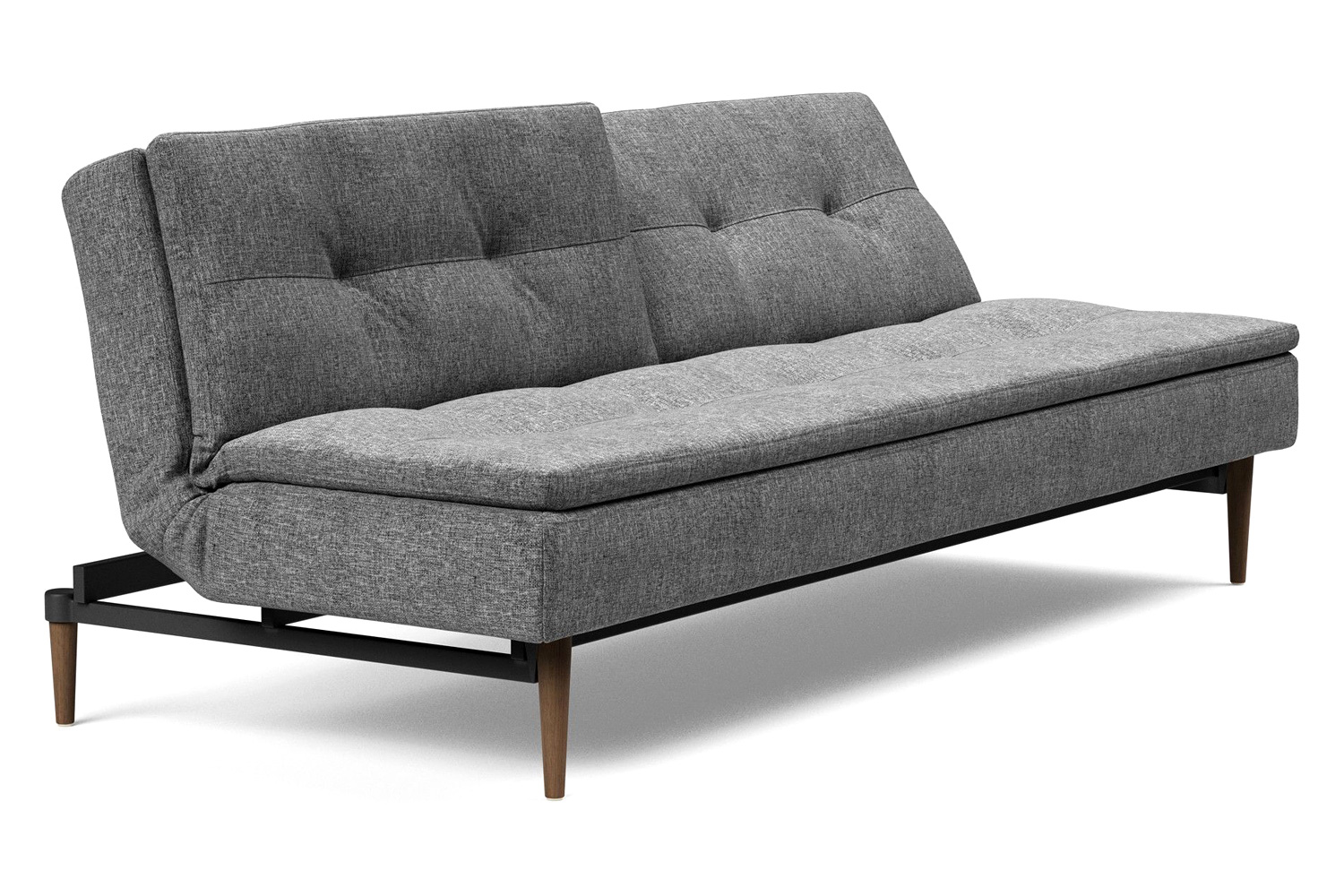 Innovation Living Dublexo Styletto Sofa Bed Dark Wood - 563 Twist Charcoal