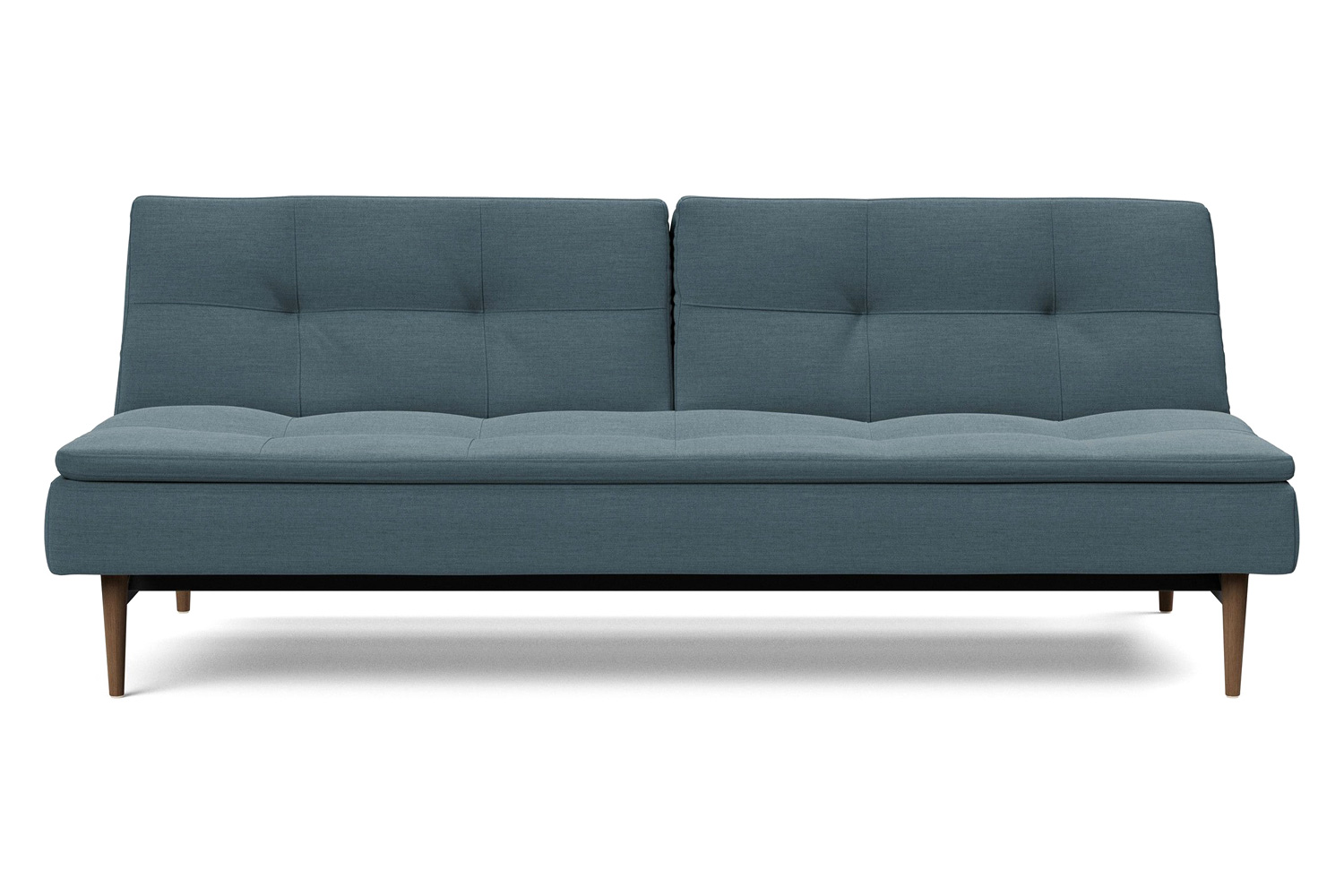 Innovation Living Dublexo Styletto Sofa Bed Dark Wood - 573 Vivus Dusty Blue