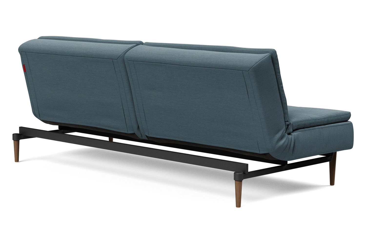 Innovation Living Dublexo Styletto Sofa Bed Dark Wood - 573 Vivus Dusty Blue