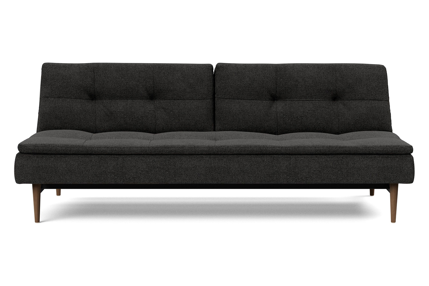 Innovation Living Dublexo Styletto Sofa Bed Dark Wood - 577 Kenya Dark Gray