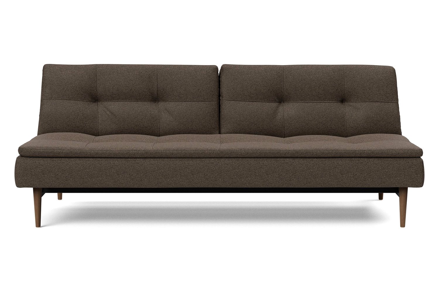 Innovation Living Dublexo Styletto Sofa Bed Dark Wood - 578 Kenya Taupe