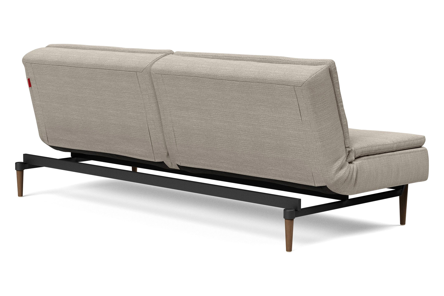 Innovation Living Dublexo Styletto Sofa Bed Dark Wood - 579 Kenya Gravel