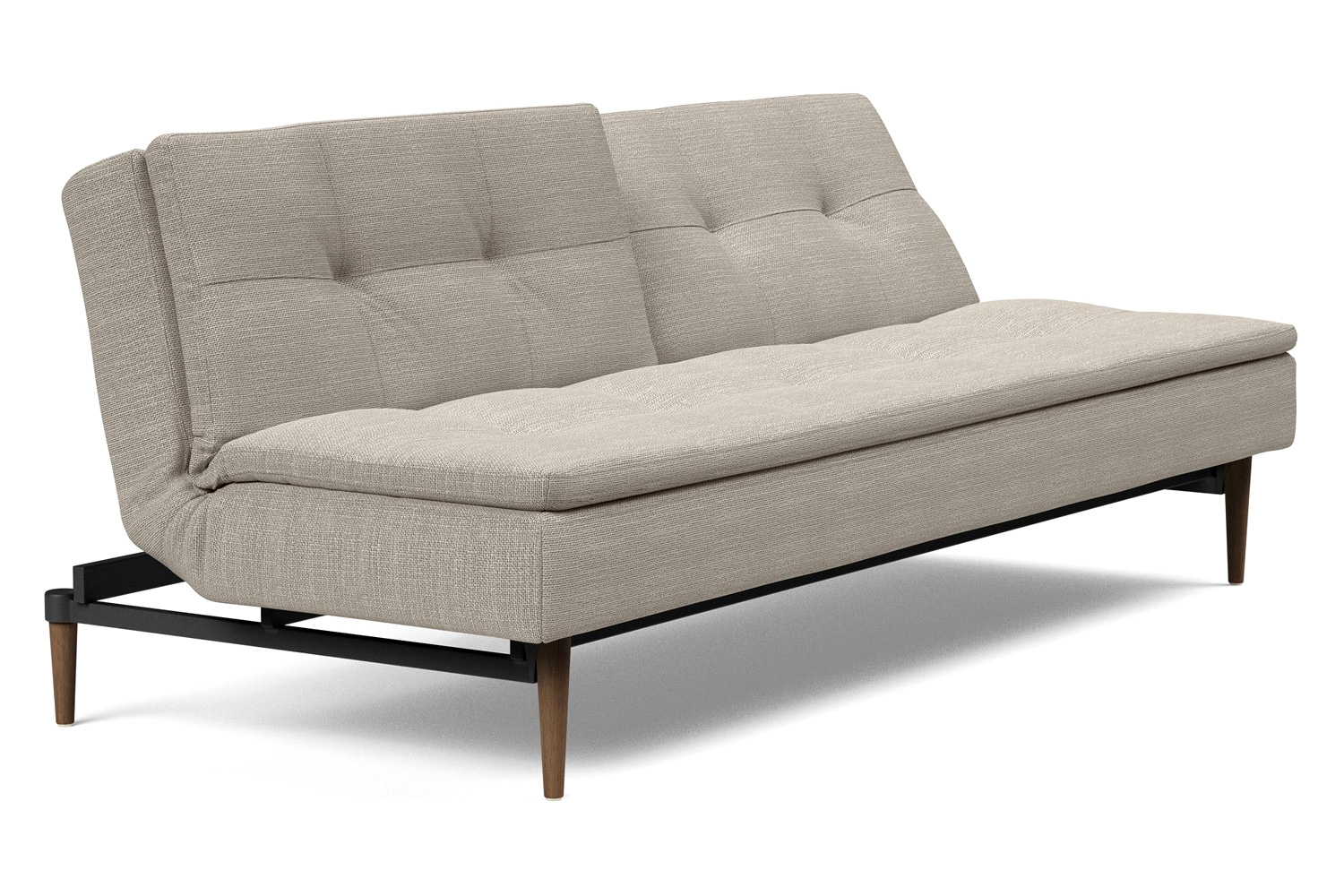 Innovation Living Dublexo Styletto Sofa Bed Dark Wood - 579 Kenya Gravel