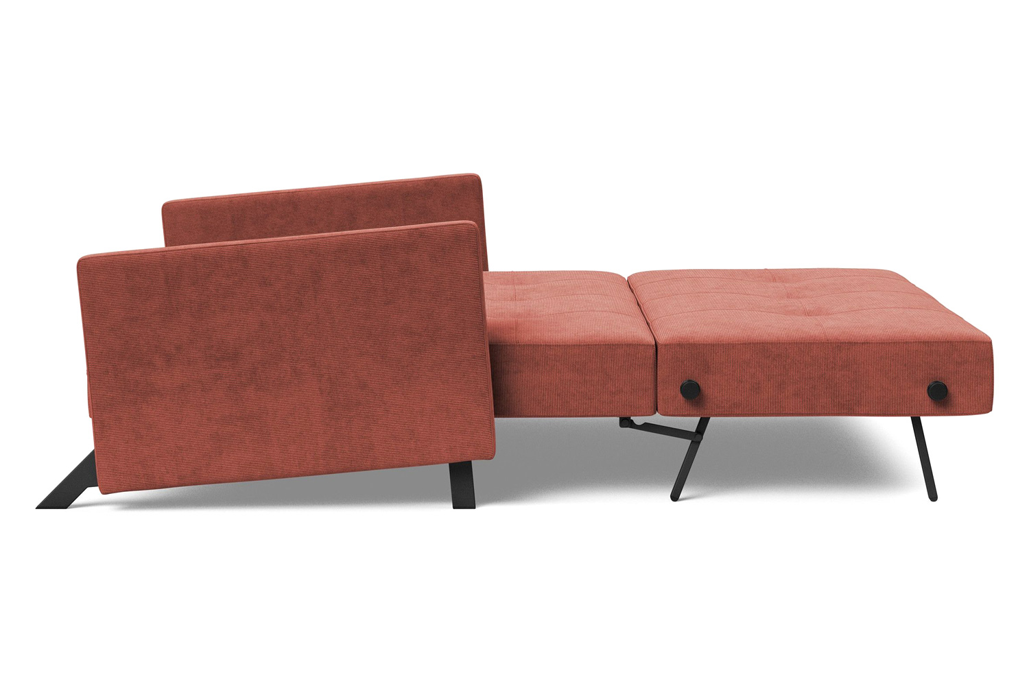 Innovation Living Cubed Full Size Sofa Bed with Arms - 317 Cordufine Rust