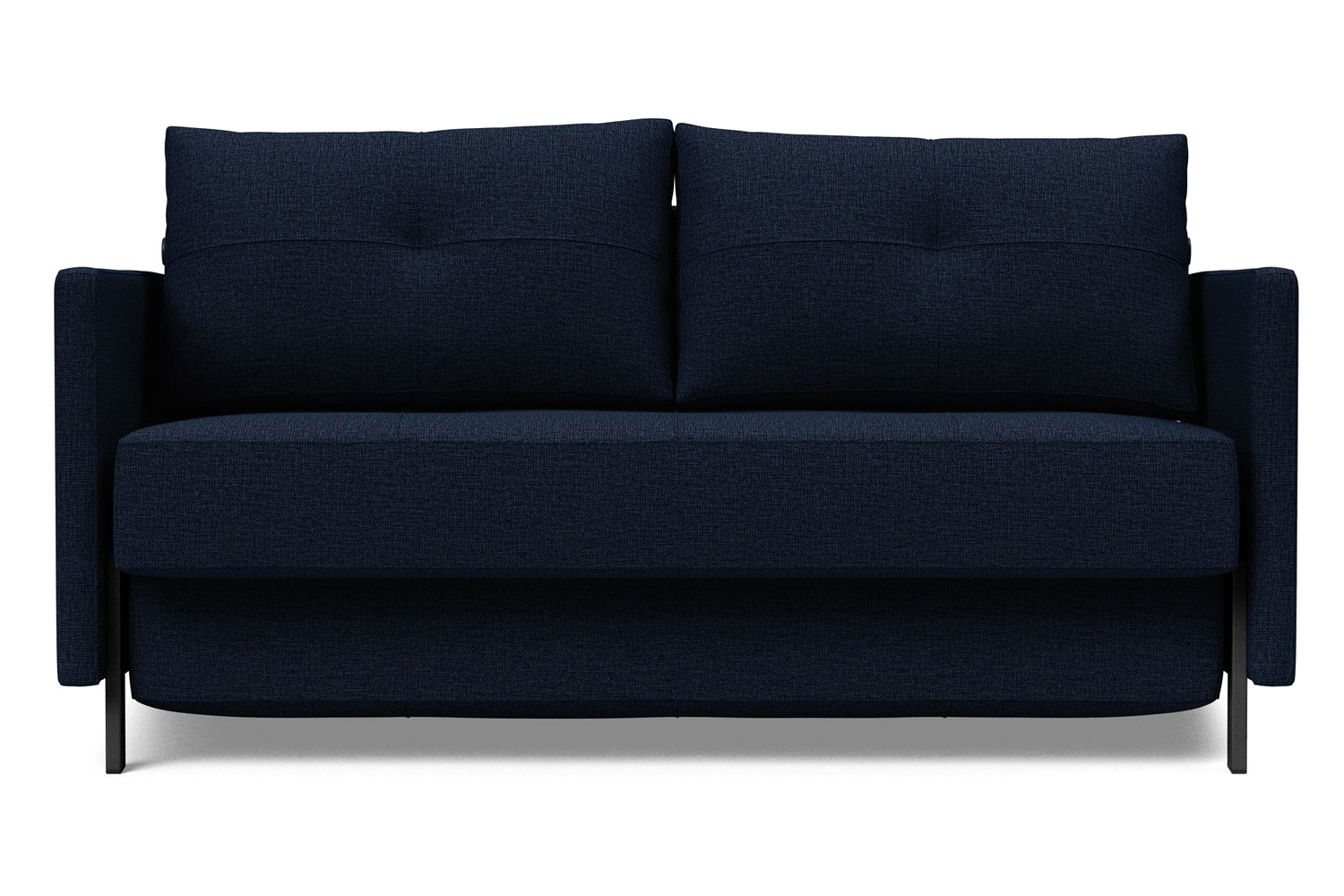 Innovation Living Cubed Full Size Sofa Bed with Arms - 528 Mixed Dance Blue