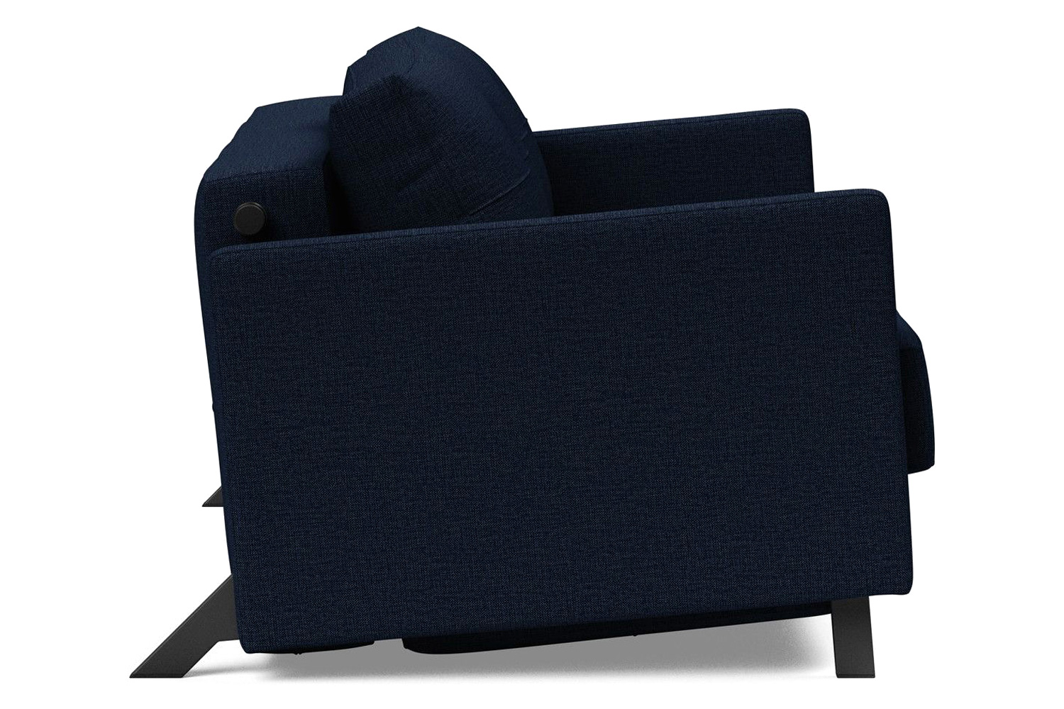 Innovation Living Cubed Full Size Sofa Bed with Arms - 528 Mixed Dance Blue