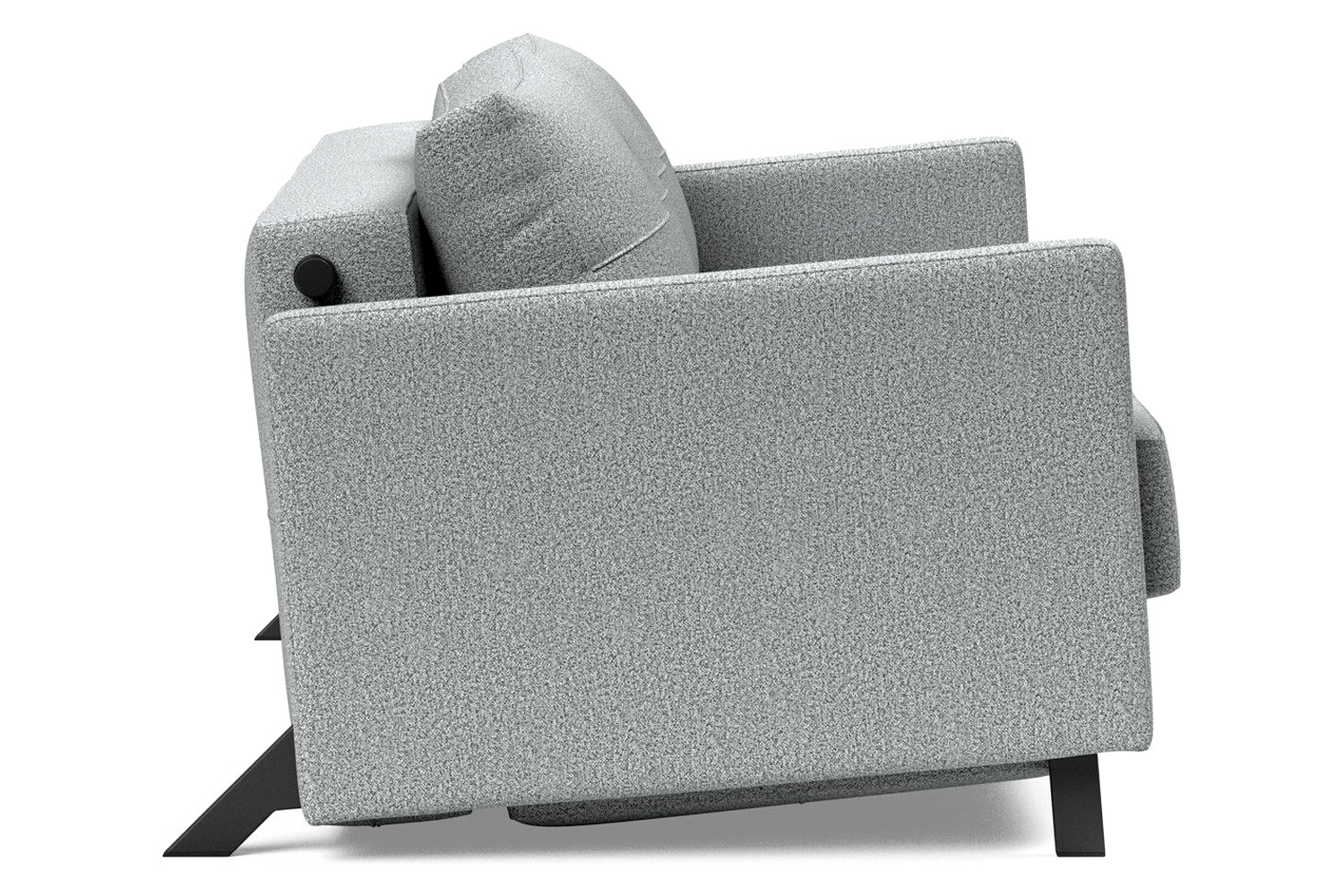 Innovation Living Cubed Full Size Sofa Bed with Arms - 538 Melange Light Gray