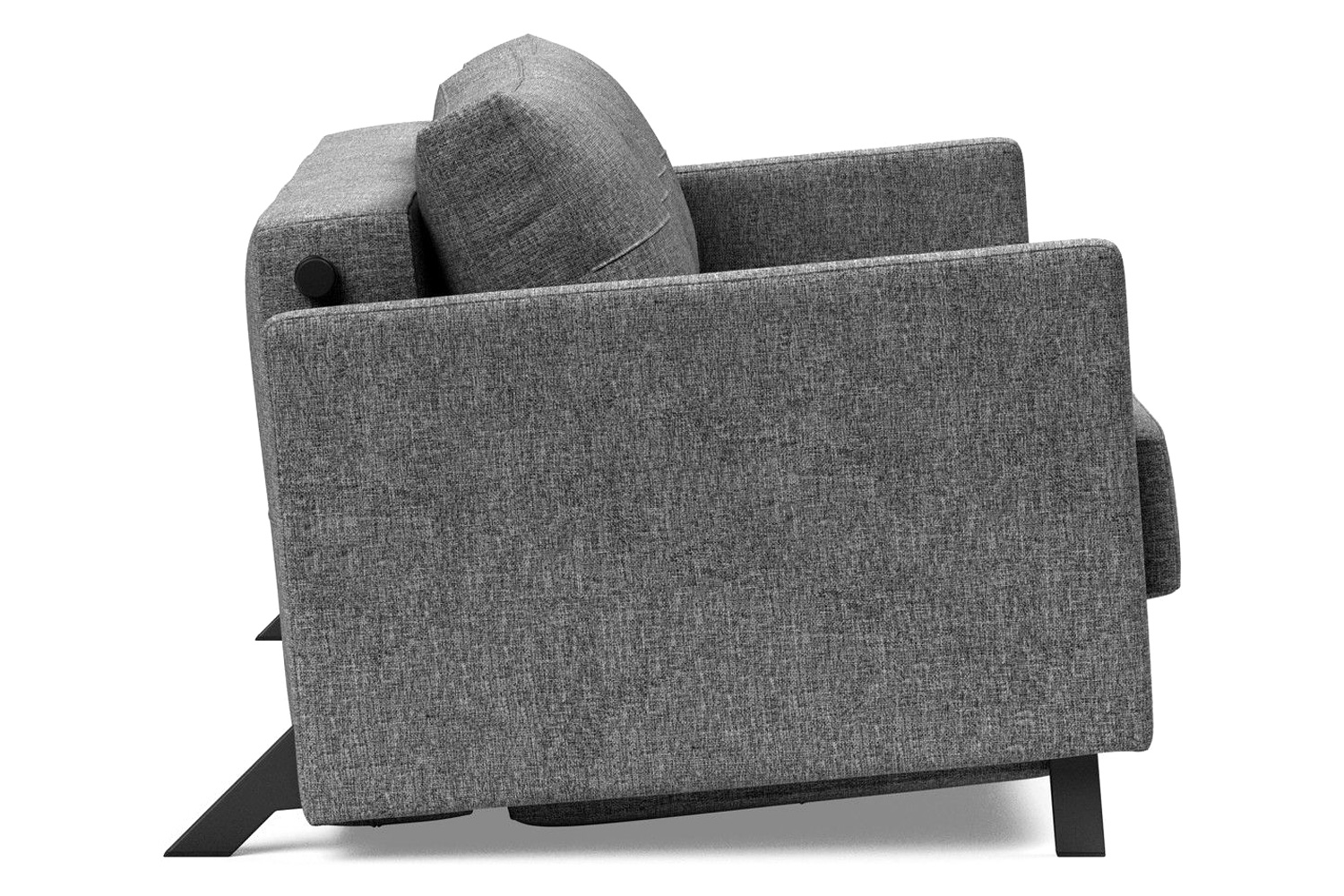 Innovation Living Cubed Full Size Sofa Bed with Arms - 563 Twist Charcoal