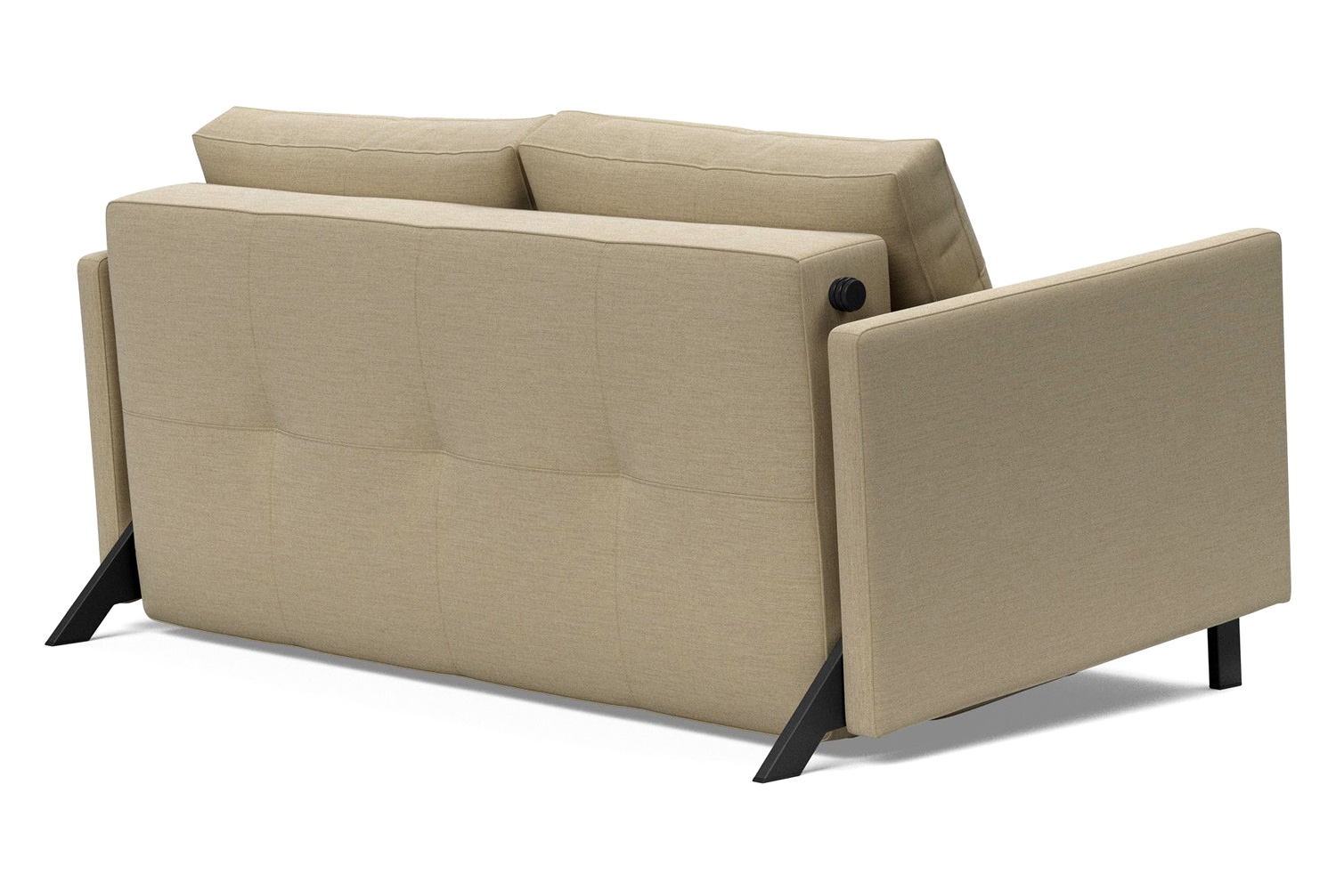 Innovation Living Cubed Full Size Sofa Bed with Arms - 571 Vivus Dusty Sand