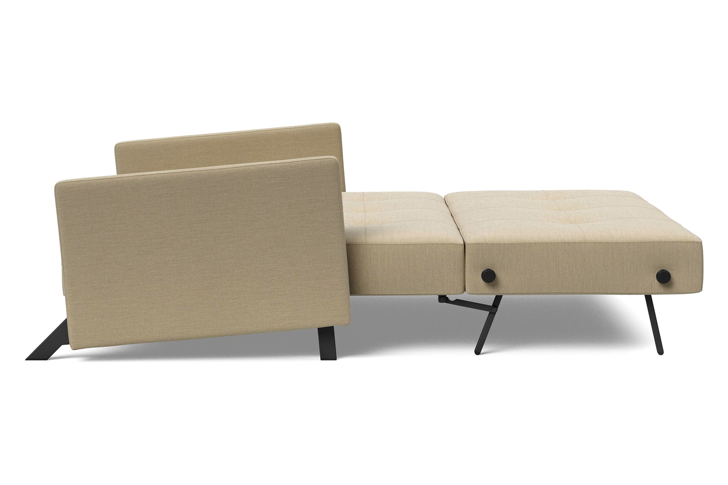 Innovation Living Cubed Full Size Sofa Bed with Arms - 571 Vivus Dusty Sand