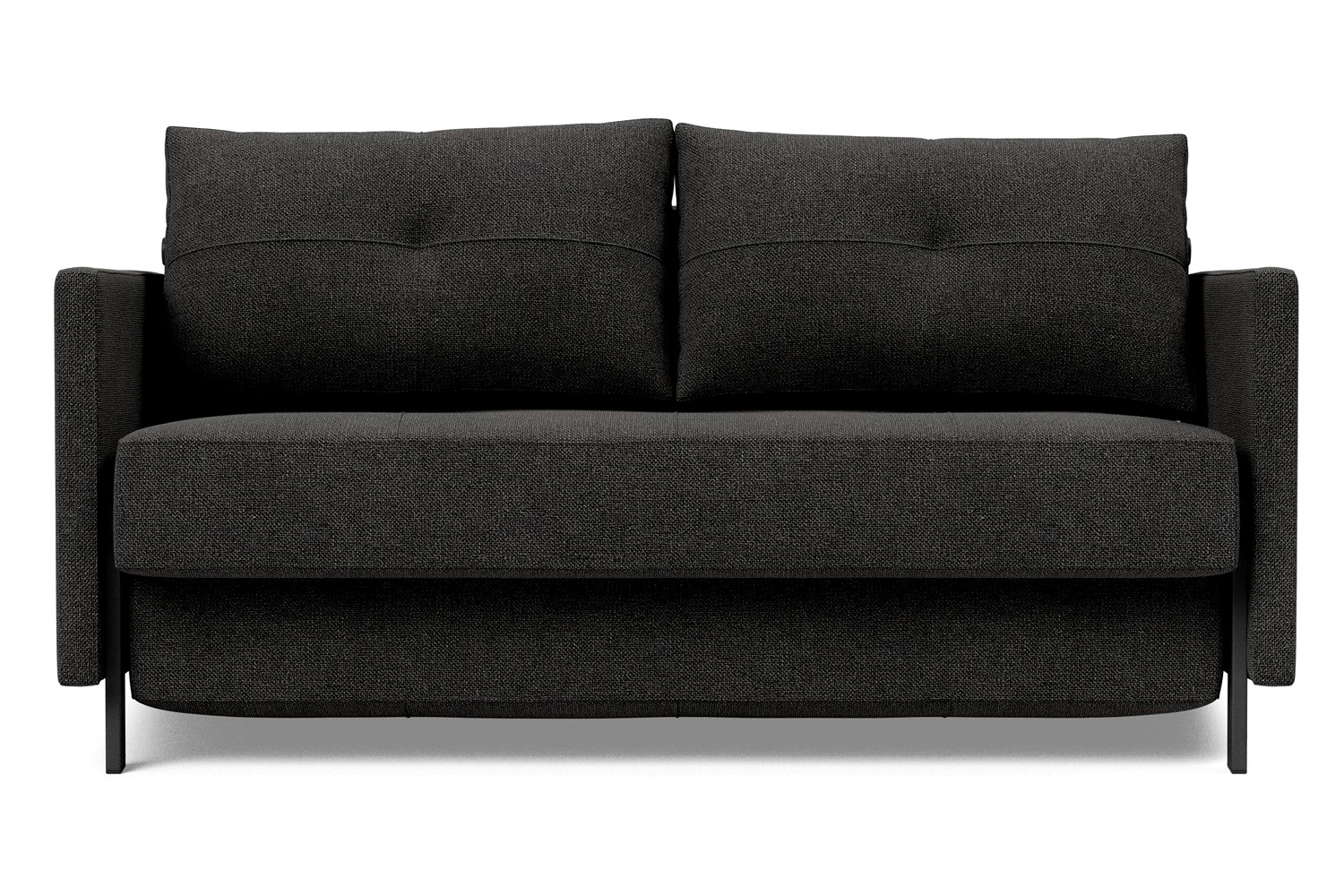 Innovation Living Cubed Full Size Sofa Bed with Arms - 577 Kenya Dark Gray