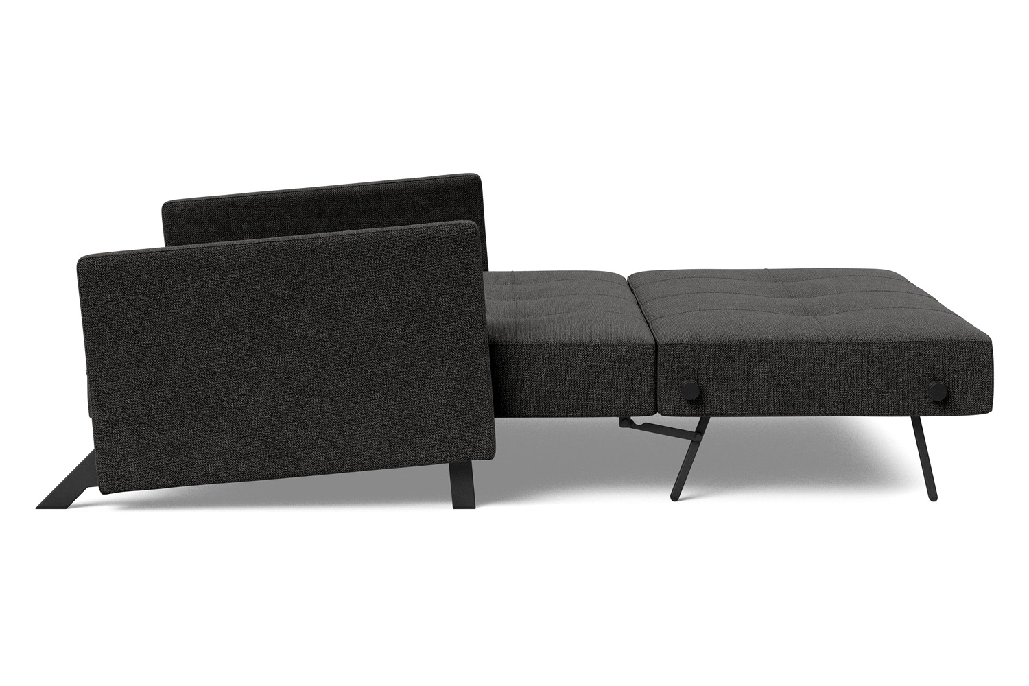 Innovation Living Cubed Full Size Sofa Bed with Arms - 577 Kenya Dark Gray