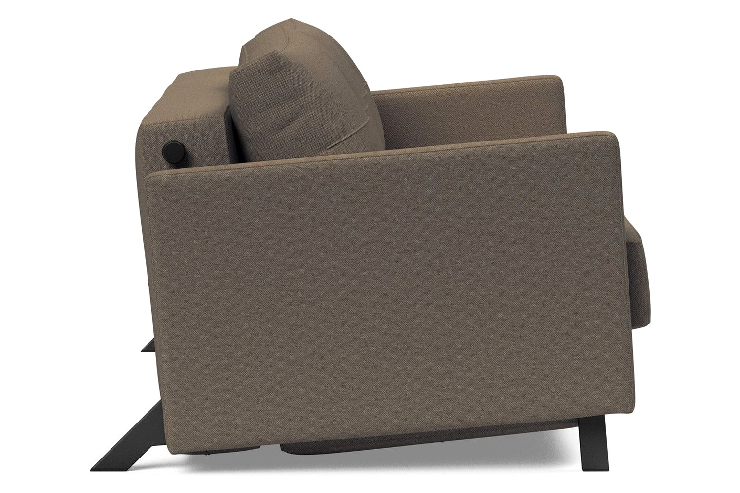 Innovation Living Cubed Full Size Sofa Bed with Arms - 585 Argus Brown