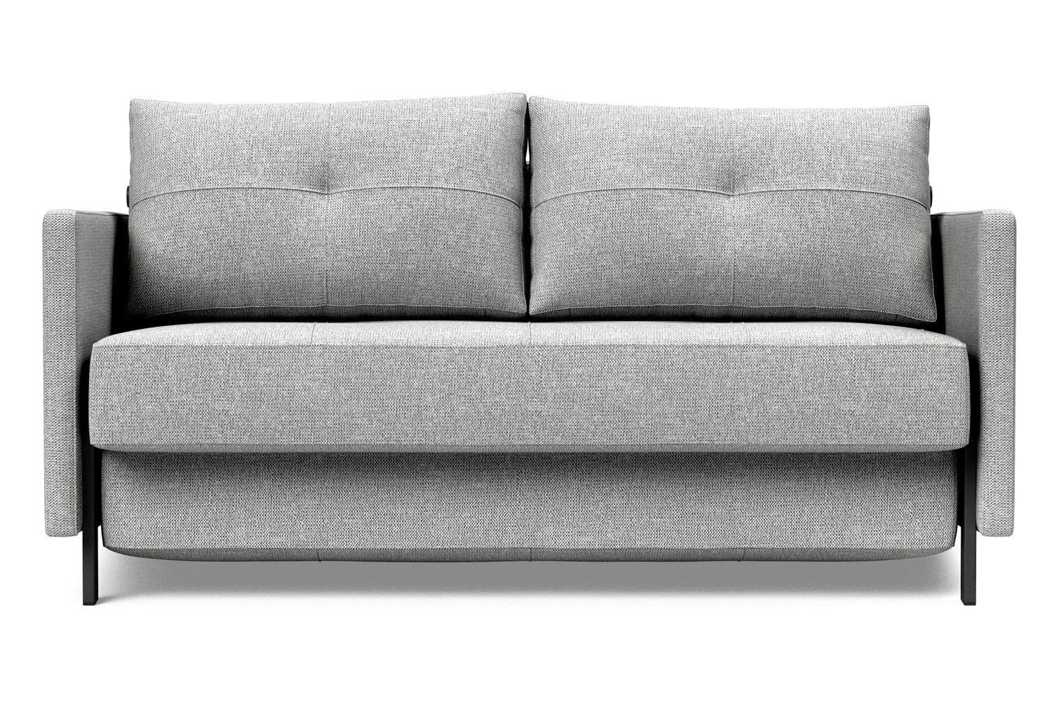 Innovation Living Cubed Full Size Sofa Bed with Arms - 590 Micro Check Gray