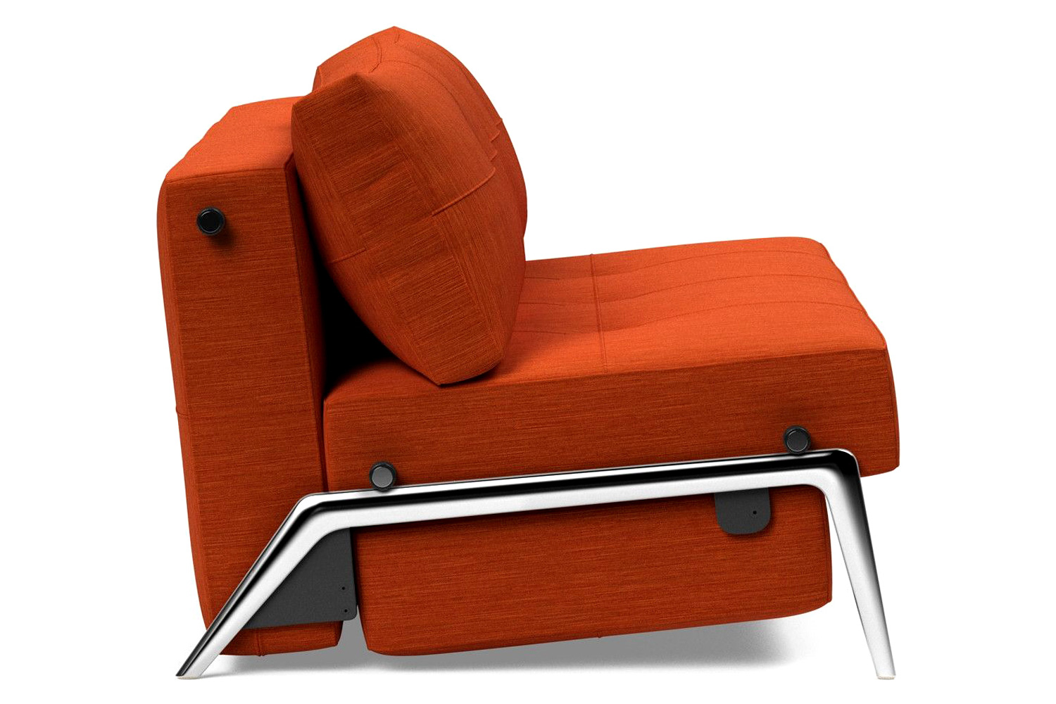 Innovation Living Cubed Full Size Sofa Bed with Alu Legs - 506 Elegance Paprika