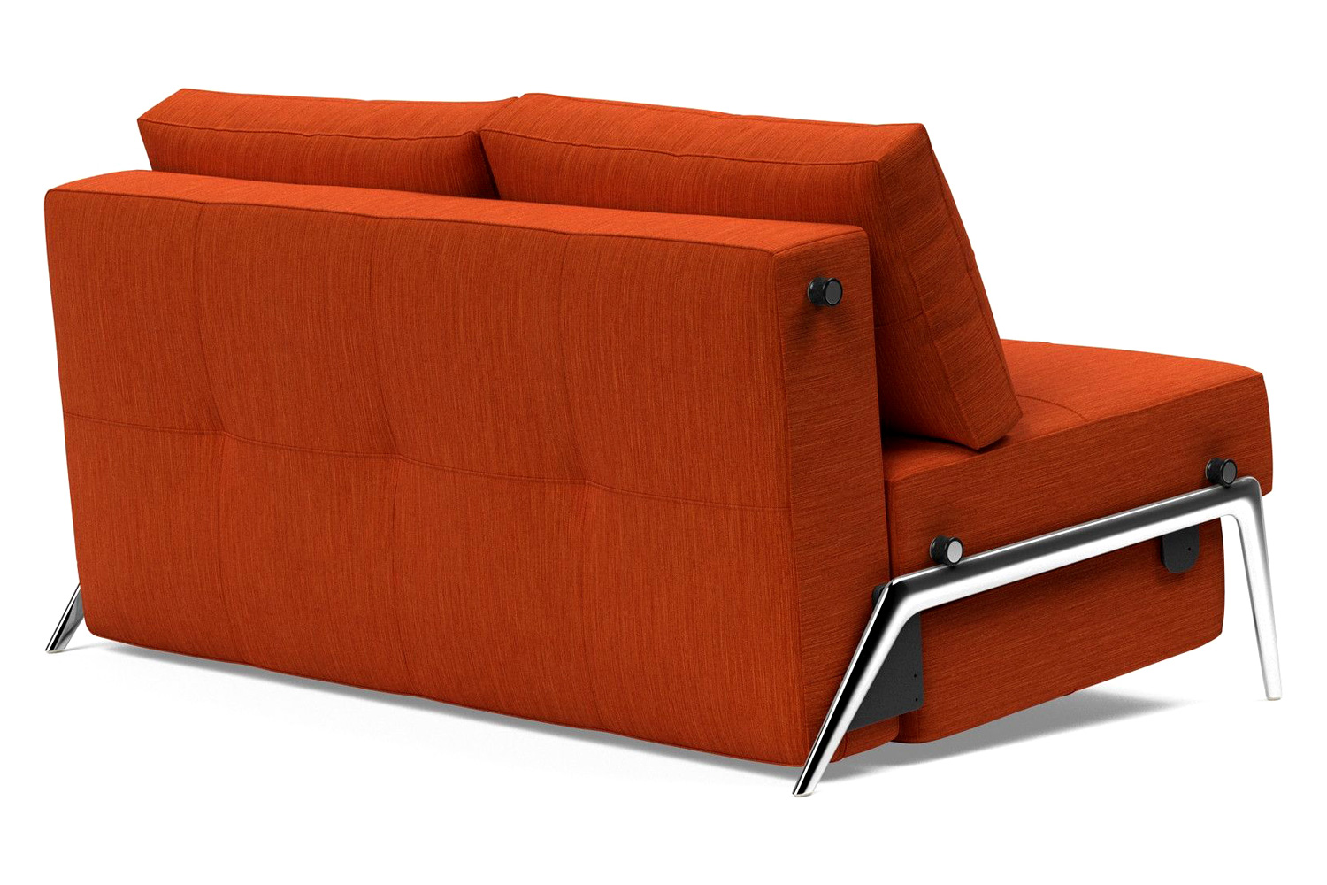 Innovation Living Cubed Full Size Sofa Bed with Alu Legs - 506 Elegance Paprika