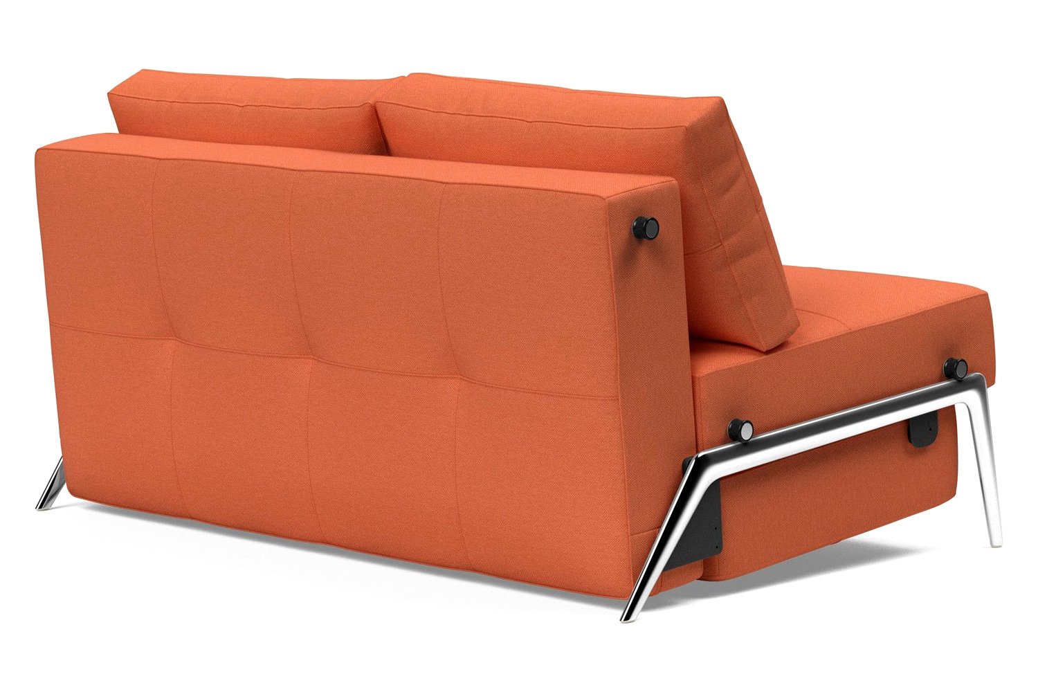 Innovation Living Cubed Full Size Sofa Bed with Alu Legs - 581 Argus Rust