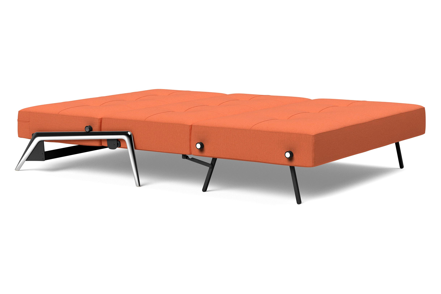 Innovation Living Cubed Full Size Sofa Bed with Alu Legs - 581 Argus Rust