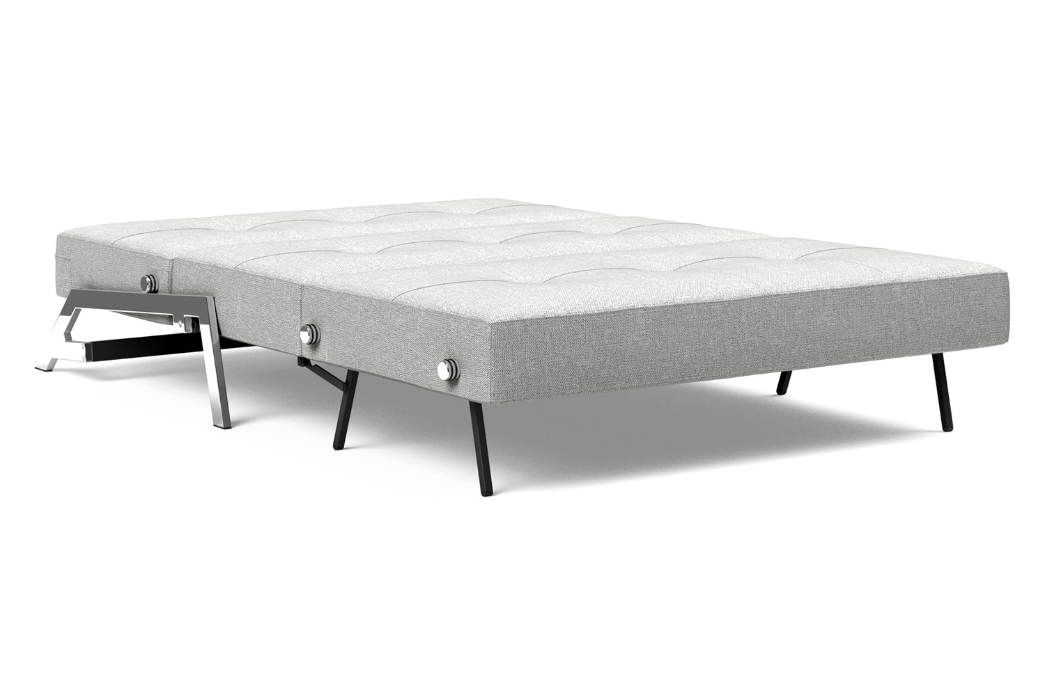 Innovation Living™ Cubed Full Size Sofa Bed with Chrome legs - 590 Micro Check Gray