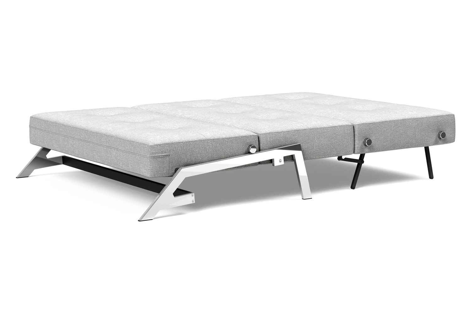 Innovation Living™ Cubed Full Size Sofa Bed with Chrome legs - 590 Micro Check Gray