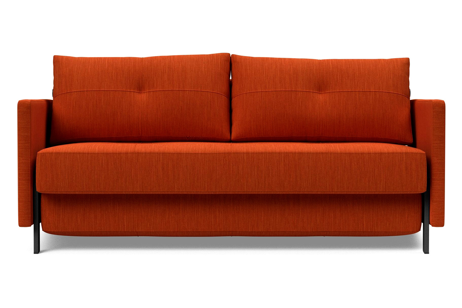 Innovation Living Cubed Queen Size Sofa Bed with Arms - 506 Elegance Paprika