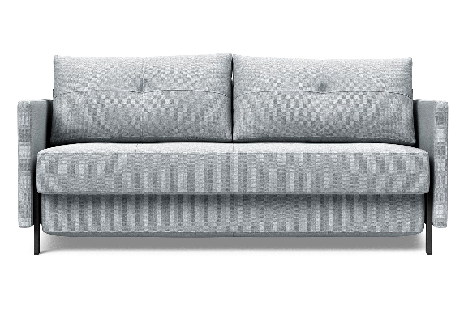 Innovation Living Cubed Queen Size Sofa Bed with Arms - 583 Argus Gray