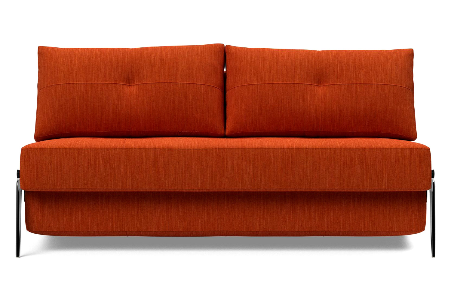 Innovation Living Cubed Queen Size Sofa Bed with Alu Legs - 506 Elegance Paprika